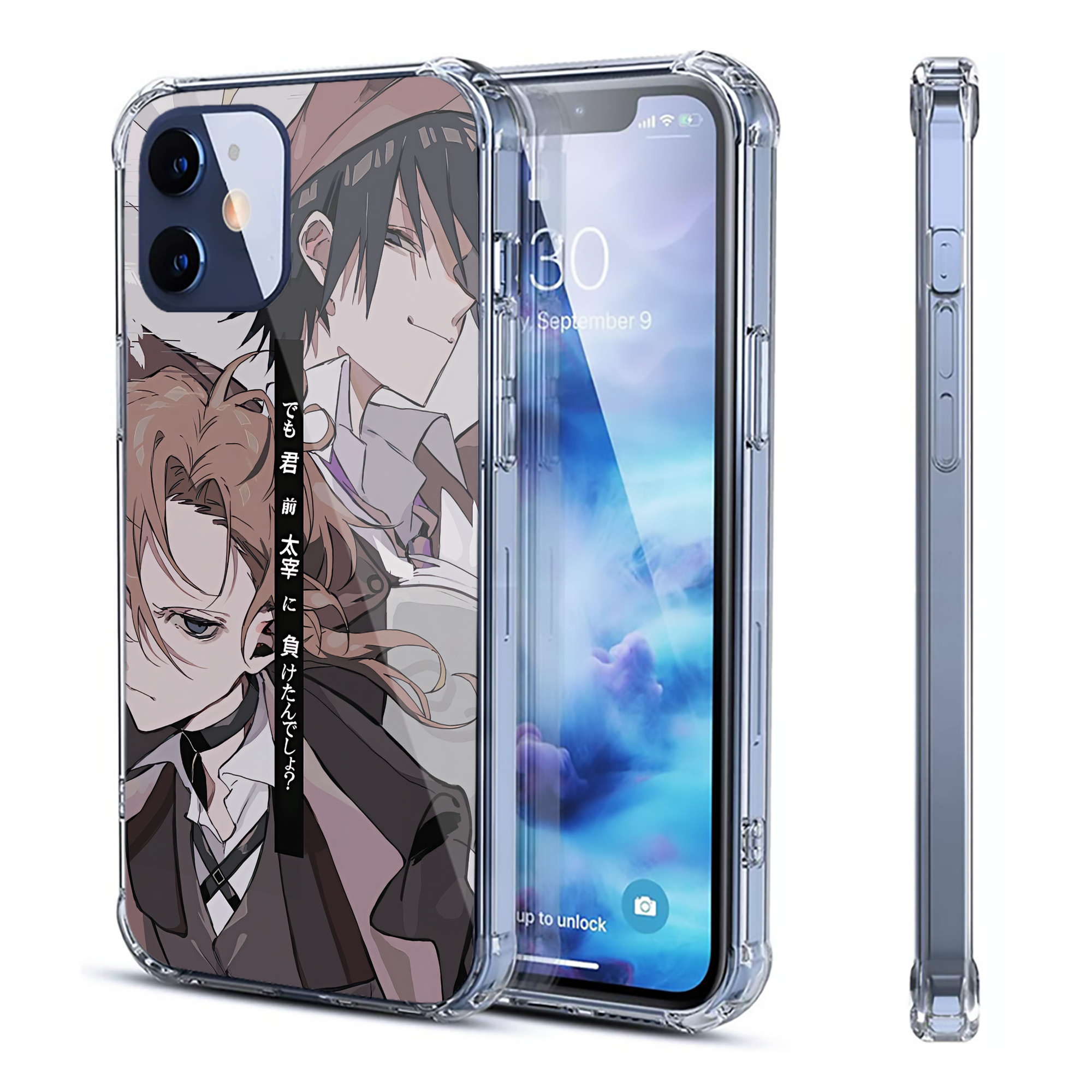 （画像用） 文豪ストレイドッグス Bungo Stray Dogs 【iPhone 12シリーズ対応】透明スマホケース（クリアソフトケース）